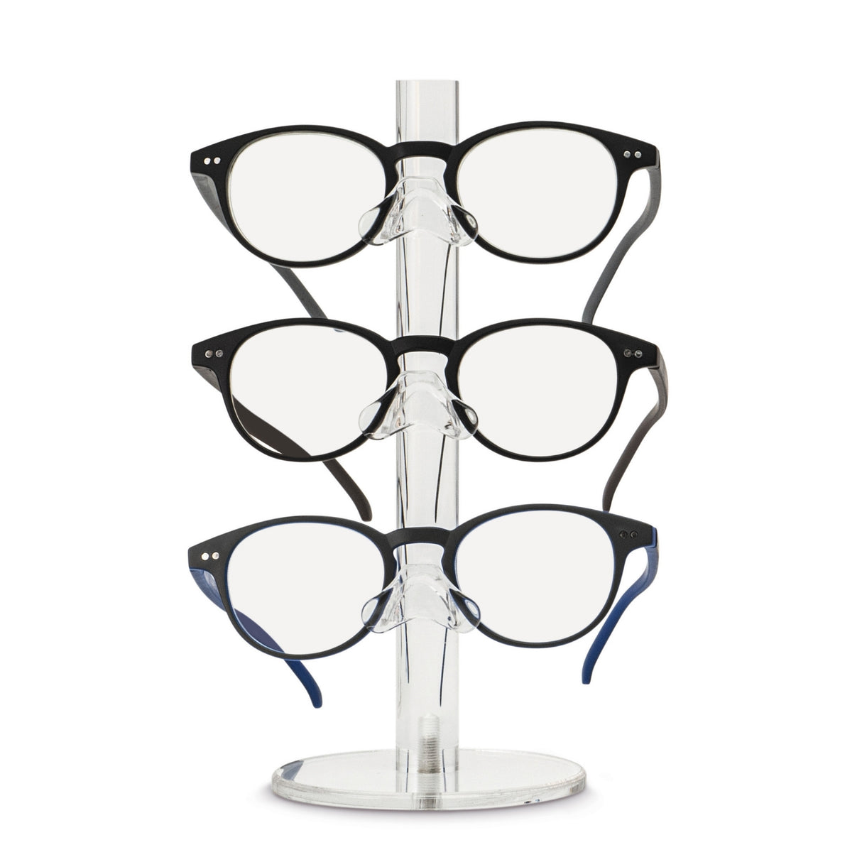 Säulen-Acryl-Display für 3 Brillen