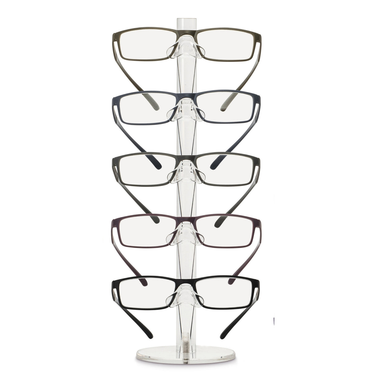 Säulen-Acryl-Display für 5 Brillen