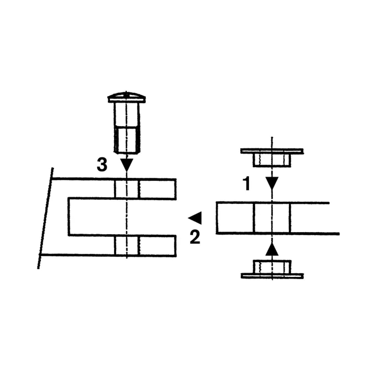 Rondelles intermédiaires pour barres en titane