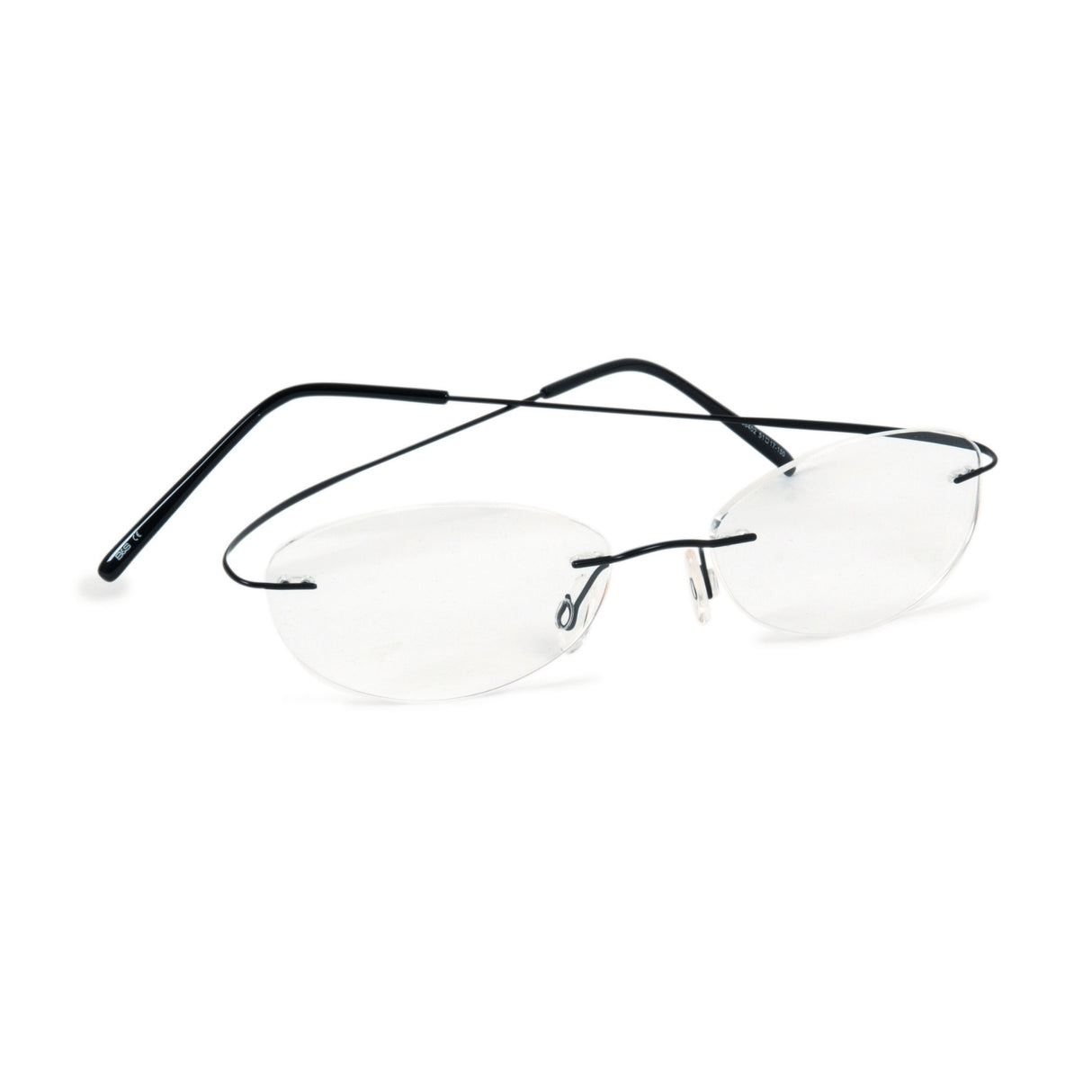Lunette percée titane, monobloc, argent