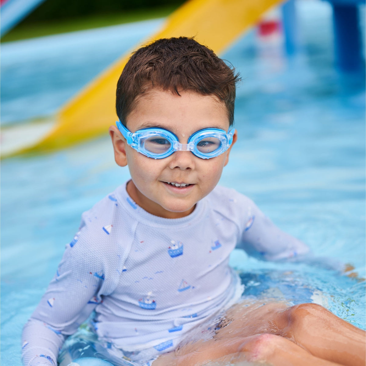 Nalu S Lun. de natation p. enfant, garniture bleu