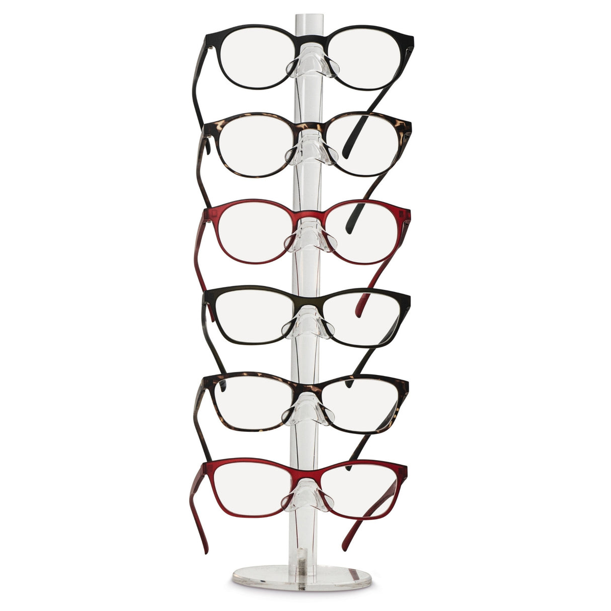 Säulen-Acryl-Display für 6 Brillen