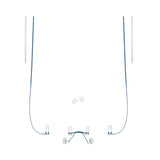 Ensemble de pièces de rechange pour lunettes de perçage à manchon, monobloc