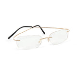 Lunette percée titane, monobloc, argent