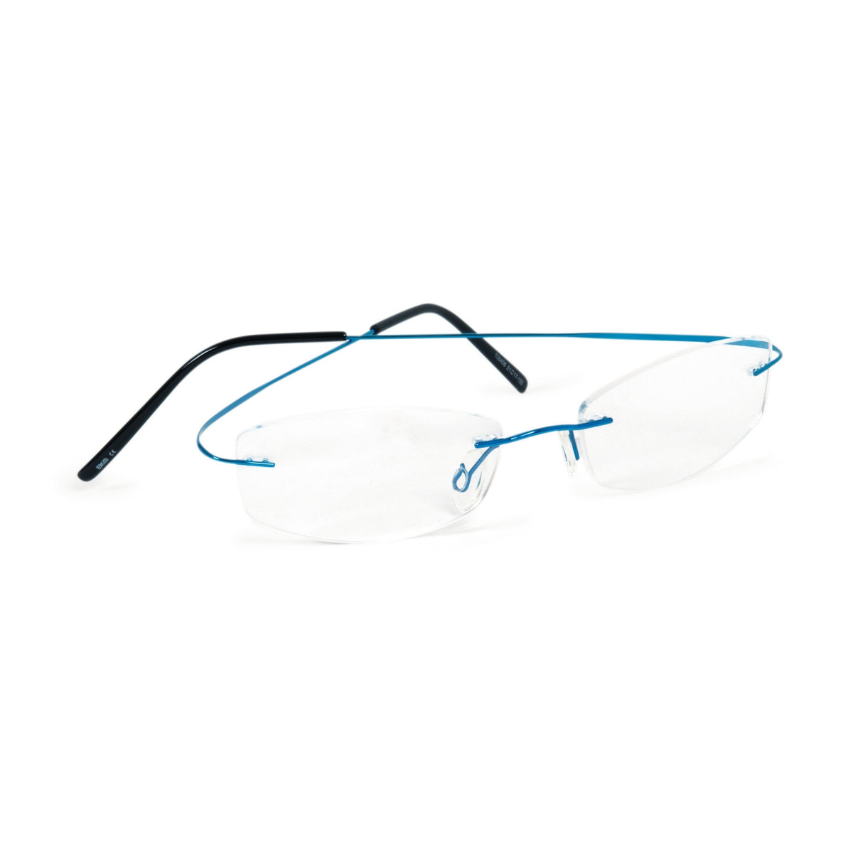 Lunette percée titane, monobloc, argent