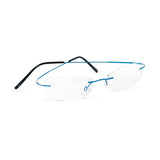 Lunette percée titane, monobloc, argent