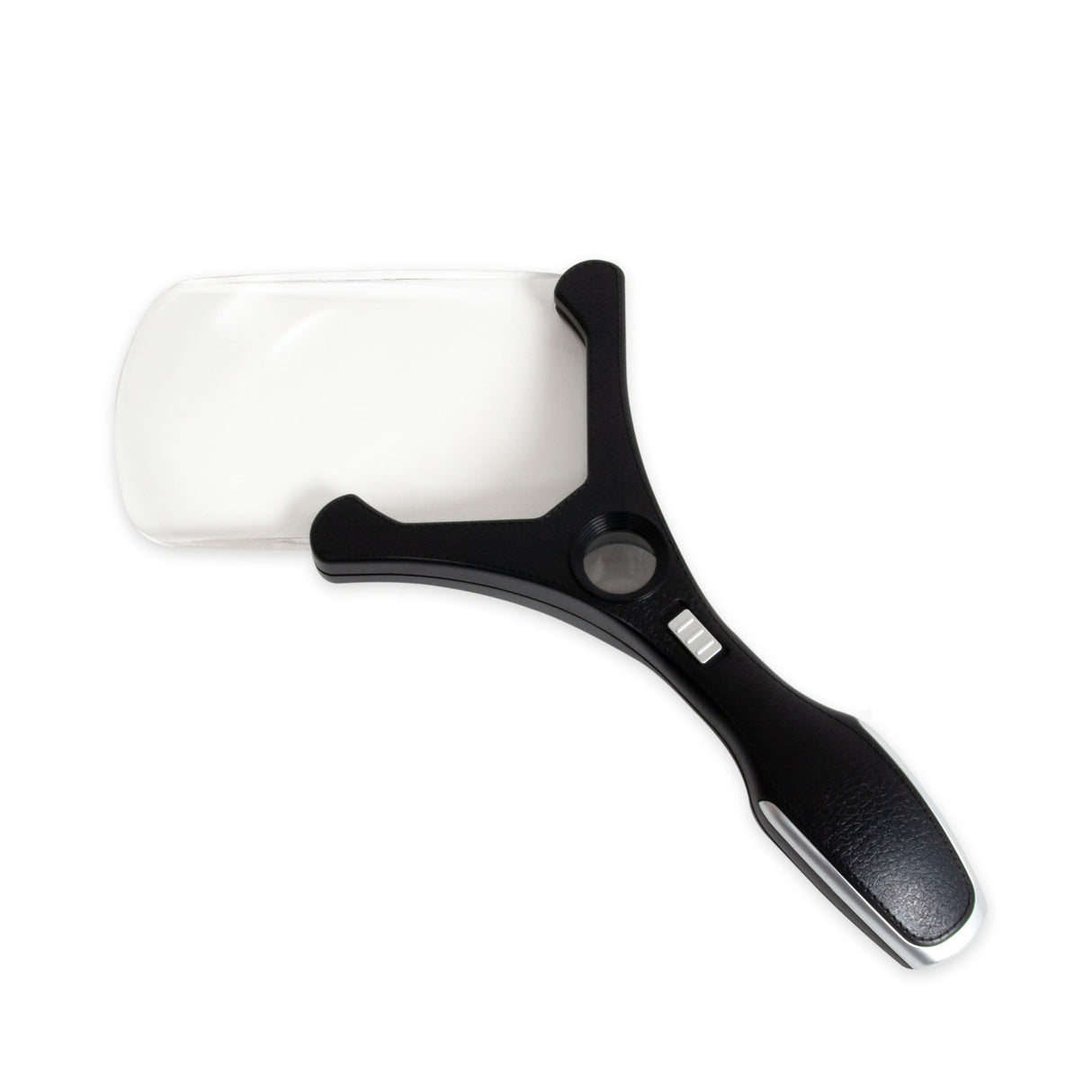 Loupe de poche à LED, rectangulaire, grossissement 2,5x / 5x