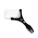 Loupe de poche à LED, rectangulaire, grossissement 2,5x / 5x