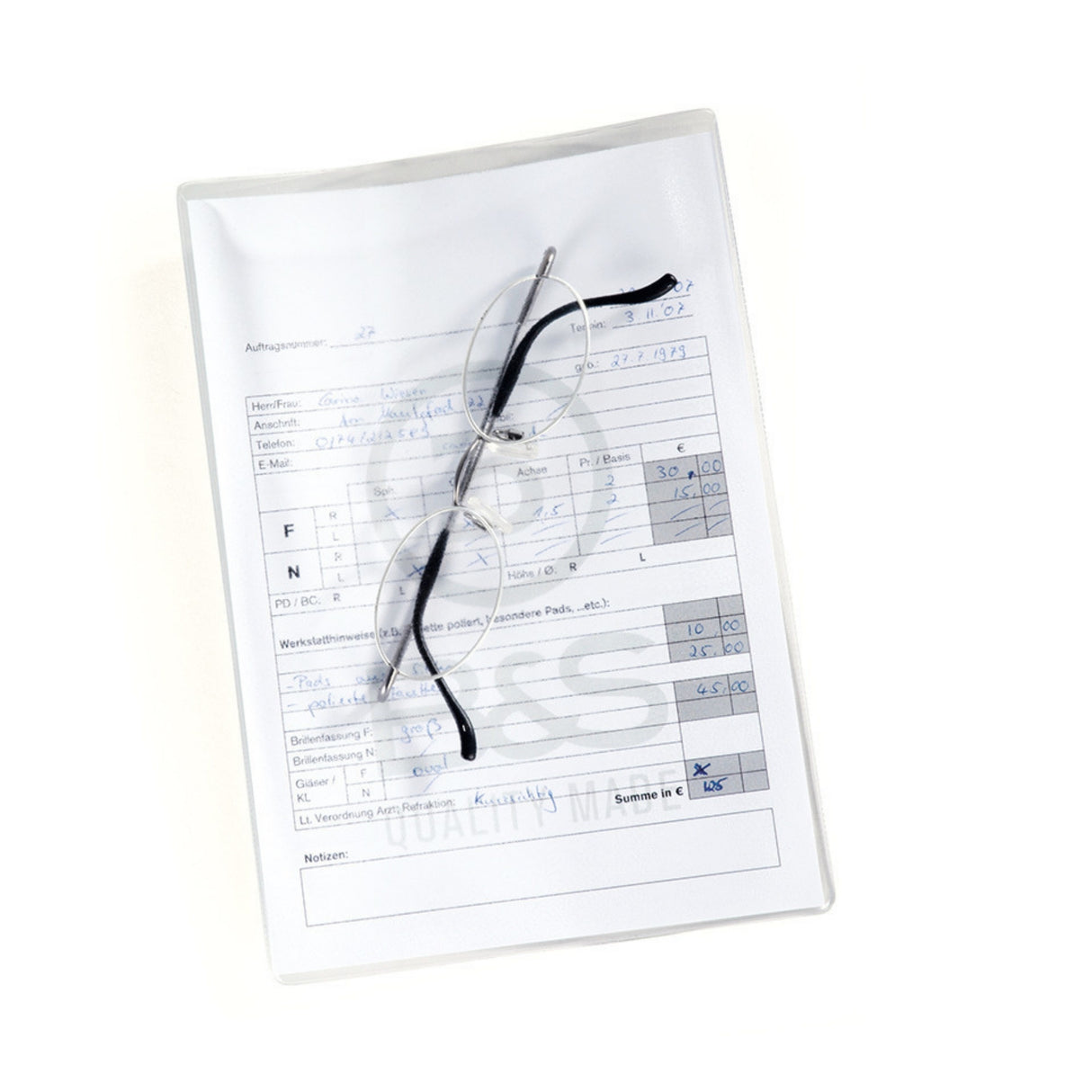 Cartes de commande DIN A5, bloc de 100 feuilles