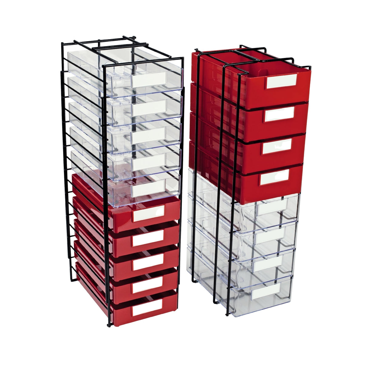 Cadre métallique pour boîtes de travail