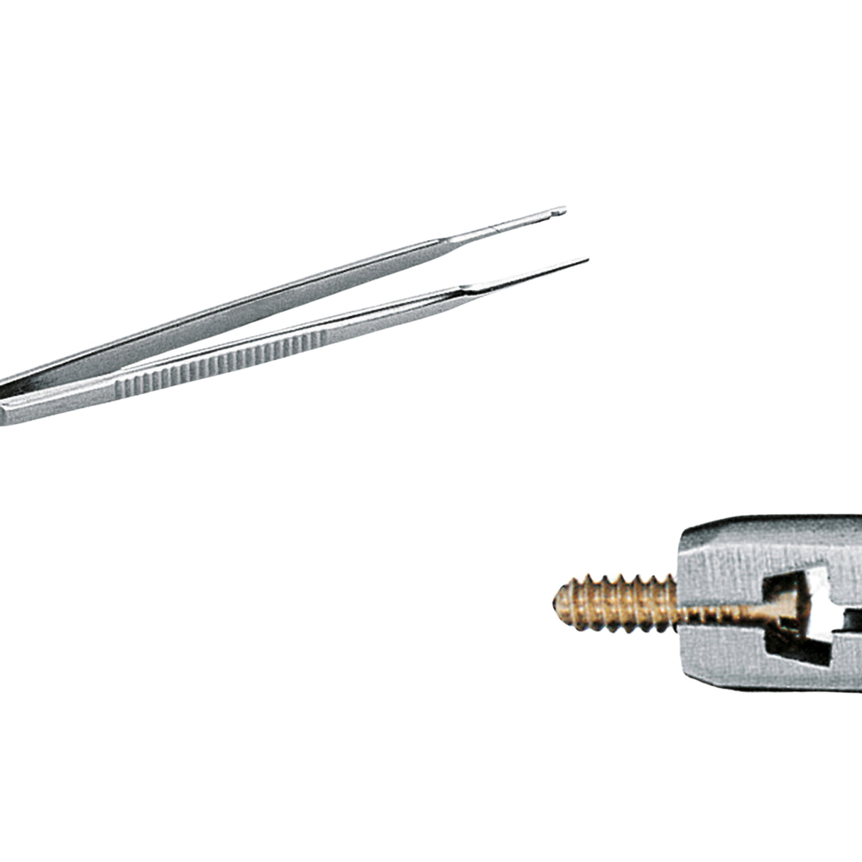 Schraubenpinzette Stahl