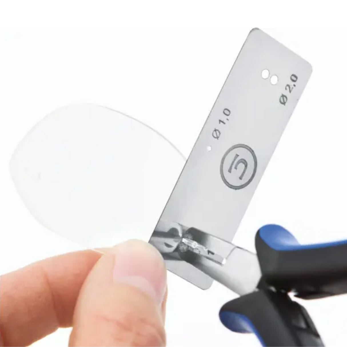 Verglasungshilfe für Bohrbrillen