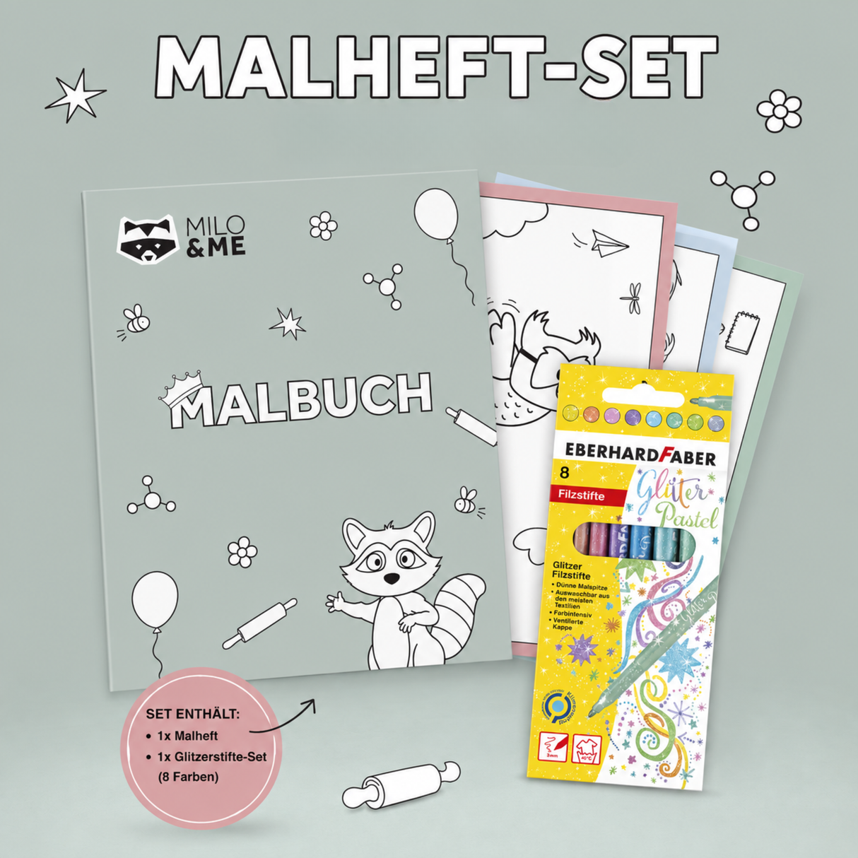 Milo & Me Malheft-Set