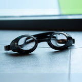 Lunettes de natation Shark XL, disponibles avec correction.